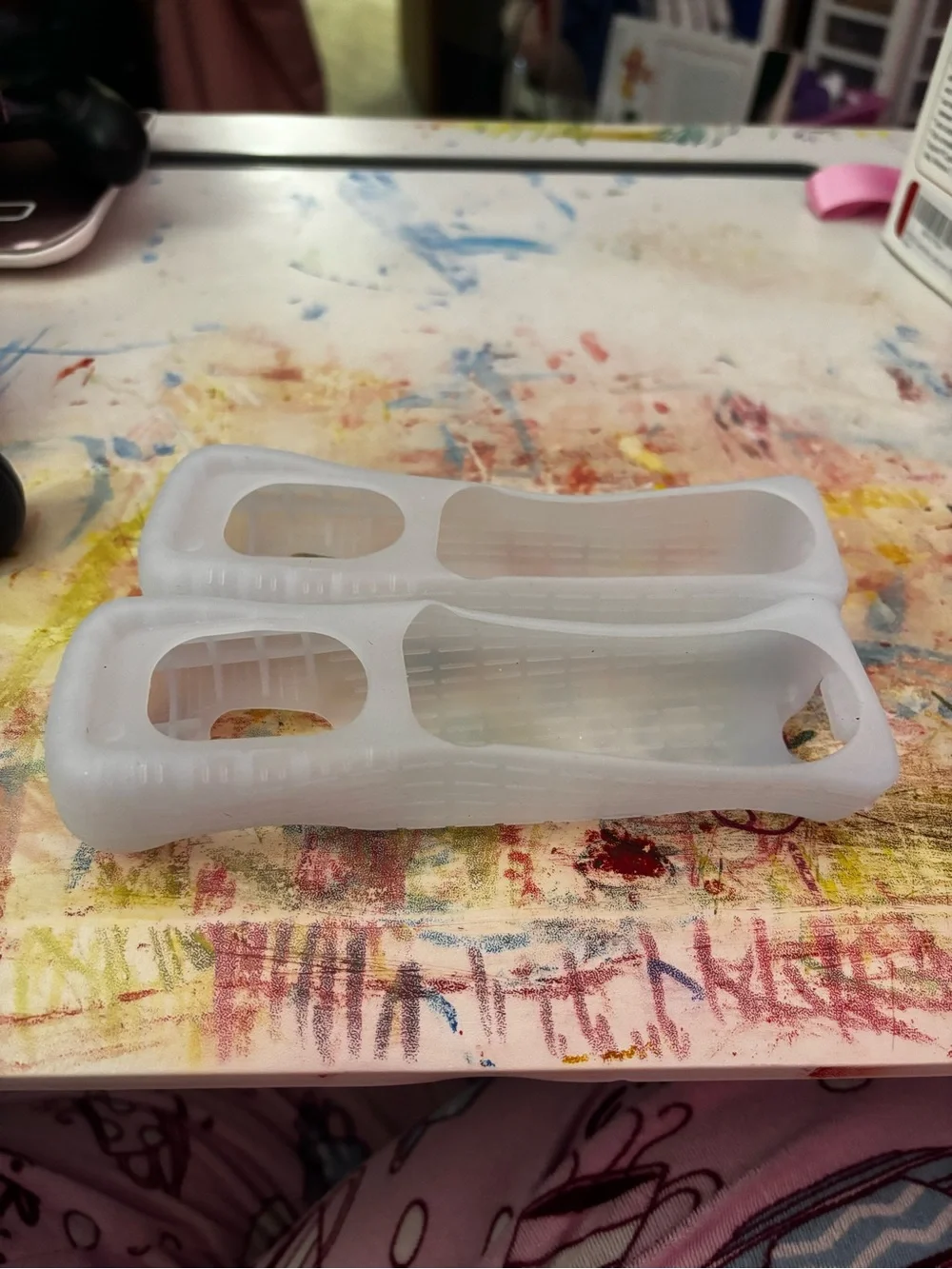 Nintendo White Translucent Silicone Wii Remote Jacket Covers (Pair)